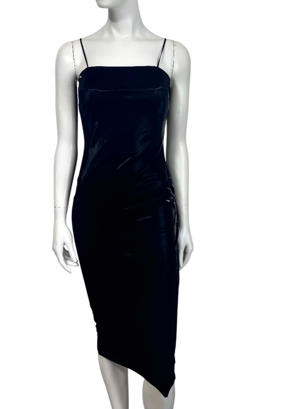 Lavender Brown Black Goth Latex Dress